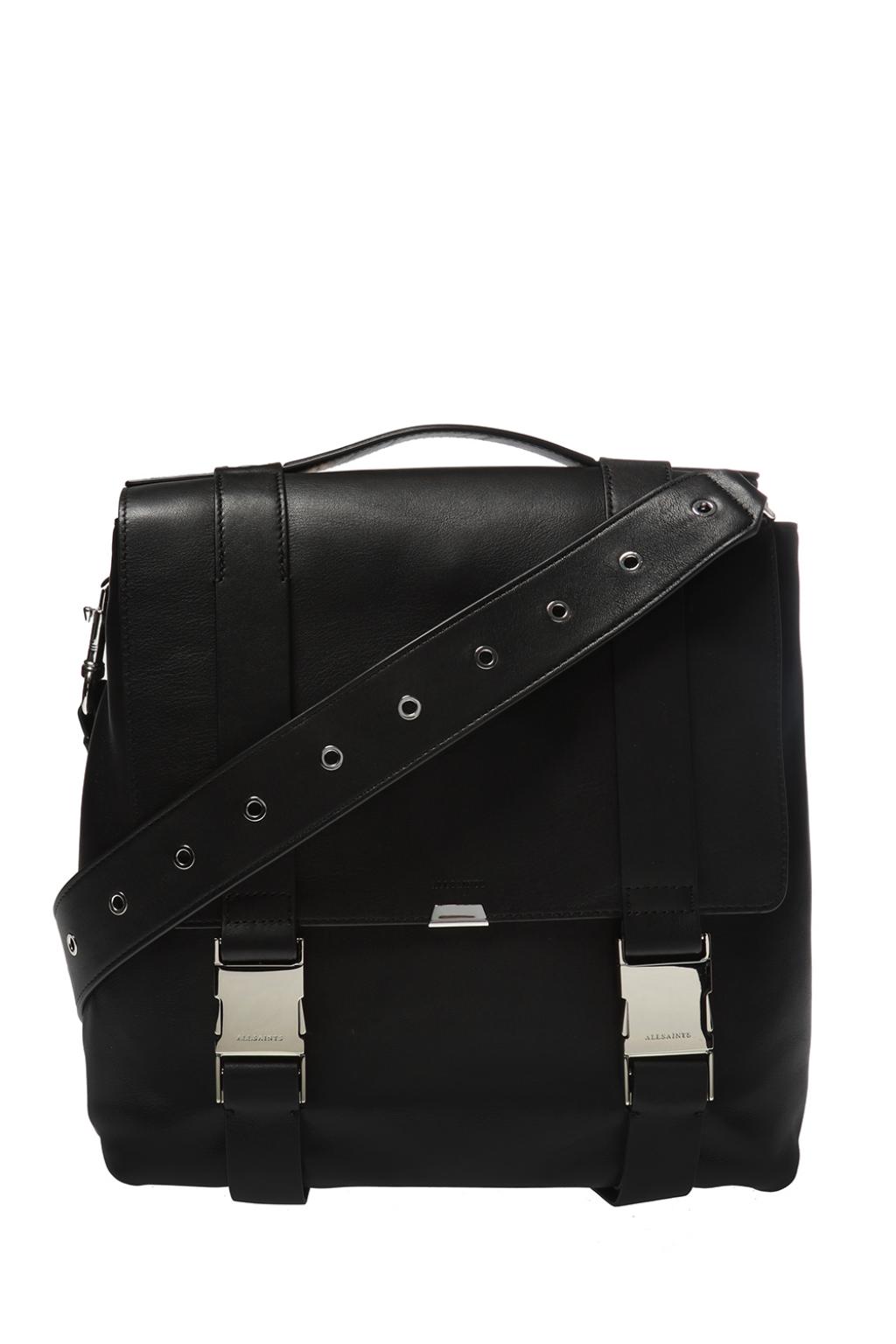 Allsaints clip shop leather backpack